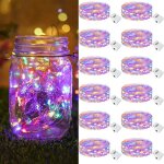 Lot de 12 mini guirlande led � pile2m 20led 3 modes pileip65 �tanche petite guirlande lumineuse led interieur ...