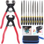 Lot de 12 outils de mosa�que pinces � mosa�que en verre � roulettes et pince coupante pour carrelage ...
