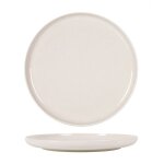 Lot de 12 plats rondes fury assiettes  service ptes desserts en porcelaine blanc - diamtre 20 x hauteur ...