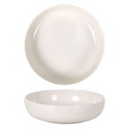 Lot de 12 plats rondes fury creuses assiettes  soupe ptes desserts en porcelaine blanc