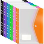 Lot de 12 pochette plastique a4 perforées extensibles pour dossiers a4 transparentes avec fermeture à ... Lot de 12 pochette plastique a4 perforées extensibles pour dossiers a4 transparentes avec fermeture à ...