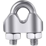 Lot de 12 serre - câbles en acier inoxydable galvanisé de 3 mm serre - câble en forme darc serre - câble ... Lot de 12 serre - câbles en acier inoxydable galvanisé de 3 mm serre - câble en forme darc serre - câble ...