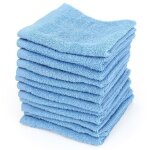 Lot de 12 serviettes invit� 30x30 cm bleu ciel