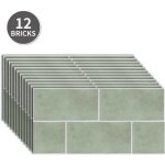 Lot de 12 stickers adh�sifs pour carrelage sol et mur - antid�rapants - 3d - faciles � poser et � d�coller ...