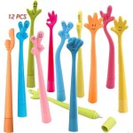 Lot de 12 stylos  bille pliables pour gestes de la main beau stylo  bille cratif de dessin anim pour ...