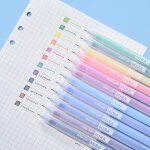 Lot de 12 stylos couleurs à pointe fine feutre gel pen rétractable ? encre séchage rapide anti - bavure ... Lot de 12 stylos couleurs à pointe fine feutre gel pen rétractable ? encre séchage rapide anti - bavure ...