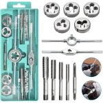 Lot de 12 tarauds et filières en acier pour filetage professionnel idéal pour la décoration et la construction ... Lot de 12 tarauds et filières en acier pour filetage professionnel idéal pour la décoration et la construction ...