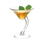 Lot de 12 verres à cocktail jin 18cl verres transparent à pied et tige courbée pour les cocktails et ... Lot de 12 verres à cocktail jin 18cl verres transparent à pied et tige courbée pour les cocktails et ...