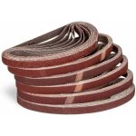 Lot de 120 bandes abrasives en tissu - 13 x 457 mm p80 Lot de 120 bandes abrasives en tissu - 13 x 457 mm p80