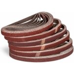 Bandes abrasives en tissu - yyv - 13 x 457 mm - lot de 120 - grain p80 - corindon