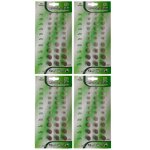 Lot de 120 piles bouton plates alkaline 15v compatibles ag1 - ag3 - ag4 - ag10 - ag12 - ag13 - yuan yuan ...