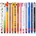 Lot de 13 stylos gel effa�ables � encre thermosensible design amusant stylo