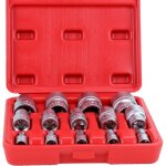 Lot de 14 douilles torx torx de type e femelles pour voitures camions motos atv label