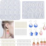 Lot de 142 moules en résine Époxy pour fabrication de boucles doreillesmoules en silicone pour moulage ... Lot de 142 moules en résine Époxy pour fabrication de boucles doreillesmoules en silicone pour moulage ...