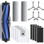 Lot de 15 accessoires pour ecovacs deebot x8 omni / x8 pro omni 1 brosse principale en caoutchouc 4 filtres ...