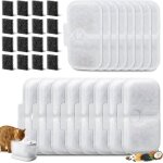 Lot de 16 filtres de rechange pour fontaine  chat avec ponges pr - filtrantesfiltre fontaine eau chat ...