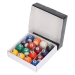 Lot de 16 mini boules de billard résistantes aux chocs en résine écologique pour salle de jeux pour enfants ... Lot de 16 mini boules de billard résistantes aux chocs en résine écologique pour salle de jeux pour enfants ...