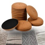 Lot de 16 patin glisseur pour meuble lourd grands patins pour meubles patins ronds de 9 cm glisseurs ...
