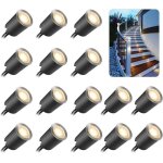 Lot de 16 spot led encastrable extérieur ip67 Étanche Ø 32mm spots à encastrer extérieur pour terrasse ... Lot de 16 spot led encastrable extérieur ip67 Étanche Ø 32mm spots à encastrer extérieur pour terrasse ...
