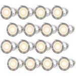 Lot de 16 spots led encastrable pour terrasse bois etanche ip67 spots  encastrer extrieur 06w dc12v ...