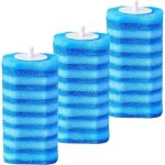 Lot de 16 ttes de rechange jetables pour brosse wc avec support brosse wc