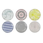Lot de 18 assiettes plates eres rondes plat de service  ptes salades et desserts plats sucrs en porcelaine ...