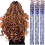 Lot de 18 pi�ces (bleu roi) - paillettes pour cheveux - extensions paillet�es - extensions de cheveux ...