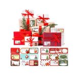 Lot de 180 tiquettes autocollantes de nol 18 motifs dtiquettes de nol tiquettes de cadeaux avec ...