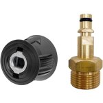 Lot de 2 adaptateurs m22 pour nettoyeur haute pression karcher connecteurs rapides en laiton pi�ces de ...