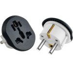 Lot de 2 adaptateur prise universel de voyage type - e / f prise france vers usa royaume - uni la chine ...