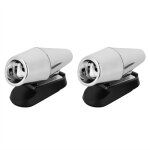Lot de 2 alarmes sonores pour voiture rpulsif ultrasonique pour animaux cerf serpent (argent)