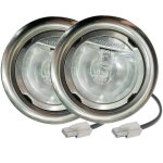 Lot de 2 ampoules halognes g4 20 w 12 v ca en verre transparent pour clairage sous meuble vitrine tagre ...