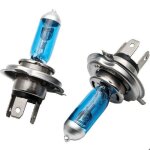 Lot de 2 ampoules halog�nes pour phares de voiture h4 100 w 12 v 8�500 k super white