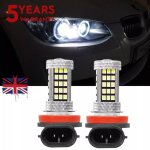 Lot de 2 ampoules led h8 blanches 6000 k avec anneau halo angel eyes pour bmw e92 e91 e60