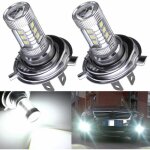 Lot de 2 ampoules de rechange led h4 80 w pour phares de voiture - kit dampoules de phares � led - lumi�re ...