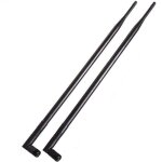 Lot de 2 antennes m�les mimo rp - sma double bande wifi 24 ghz 5 ghz 58 ghz 8 dbi pour routeur wifir�seau ...