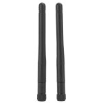 Lot de 2 antennes wifi 24 g 5 g double bande pour routage sans fil carte réseau 5 dbi 11 cm Lot de 2 antennes wifi 24 g 5 g double bande pour routage sans fil carte réseau 5 dbi 11 cm