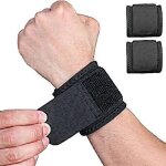 Lot de 2 attelles de poignet réglables (noires) pour fitness haltérophilie tendinite arthrite du canal ... Lot de 2 attelles de poignet réglables (noires) pour fitness haltérophilie tendinite arthrite du canal ...