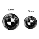 Lot de 2 badges bmw 50e anniversaire dition limite noir et blanc avant et arrire de voiture (82 mm ...