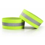 Lot de 2 bandes rflchissantes haute visibilit pour le cyclisme bras de course poignets bracelets de ...