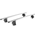 Lot de 2 barres de toit - green valley - easy one n� 49 - aluminium - fixation sur toit normal - jusqu� ...