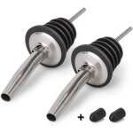 Lot de 2 becs verseurs en acier inoxydable bec verseur conique pour bouteille de vin speed huile dolive ... Lot de 2 becs verseurs en acier inoxydable bec verseur conique pour bouteille de vin speed huile dolive ...