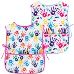Lot de 2 blouses dart pour enfants avec poches tablier de peinture sans manches pour tout - petits de ...