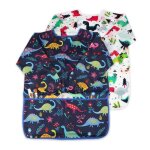 Lot de 2 blouses dart pour enfants tablier de peinture impermable  manches longues et poches motif ...
