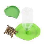 Lot de 2 bols abreuvoir tortue mangeoire automatise + bol de nourriture bol deau pour reptiles pour ...