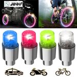 Lot de 2 bouchons anti - poussire pour valve de pneu de voiture vlo led lumires clignotantes accessoires~57 ...