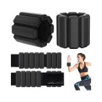 Lot de 2 bracelets lests pour le fitness et la musculation (noir)
