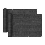 Lot de 2 brise - vue clture de jardin et balcon couverture de protection contre le vent et le soleil ...