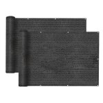 Lot de 2 brise - vue clture de jardin et balcon couverture de protection contre le vent et le soleil ...