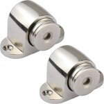 Lot de 2 butes de porte magntiques en acier inoxydable avec vis de fixation sans force ni tapotement ...